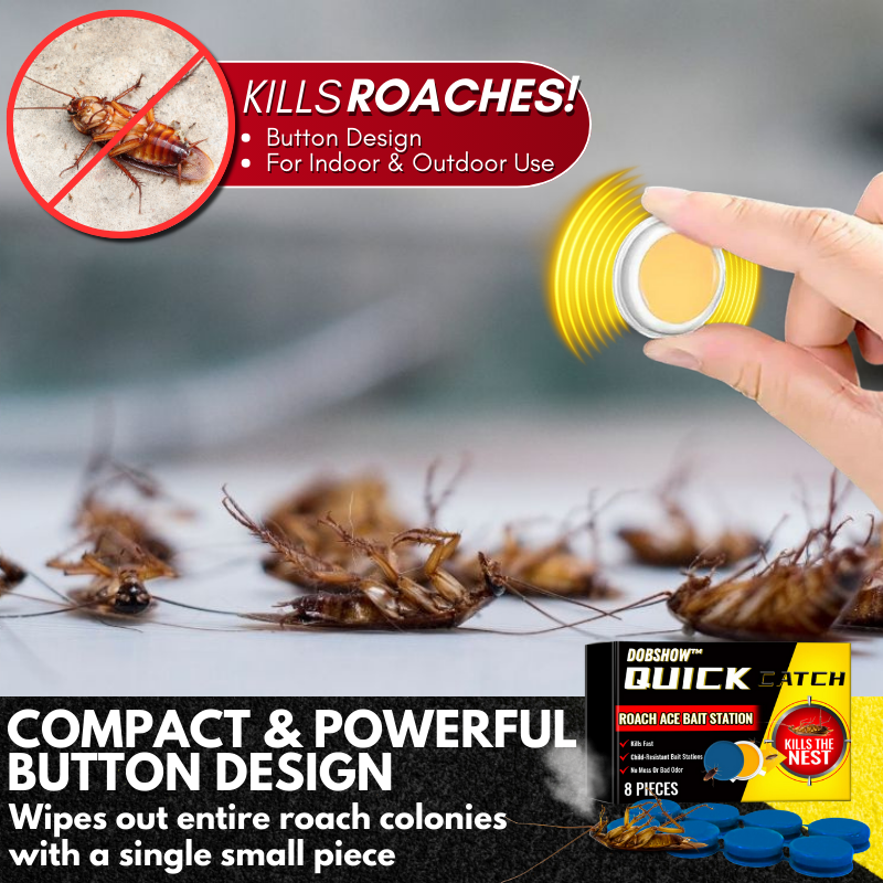 Dobshow™️ QuikCatch Killer RoachAce Bait Station